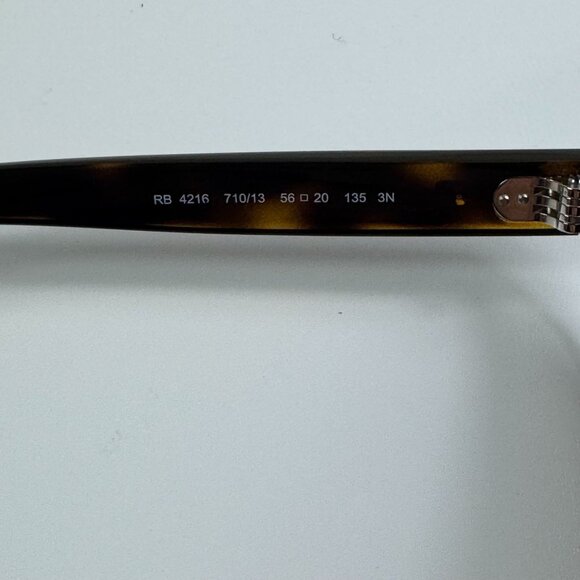 Ray Ban RB4216 Tortoise Shell Sunglasses Brown Gradient Polished Light Havana - Picture 10 of 11